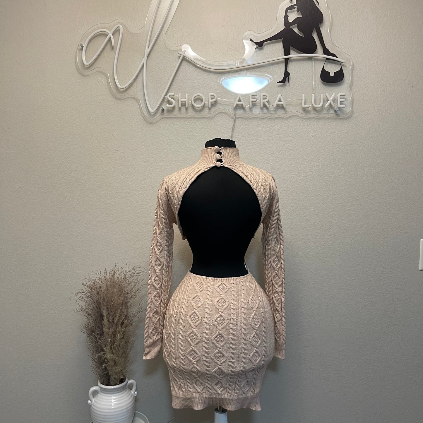 Teddy Bear Dress (Nude)