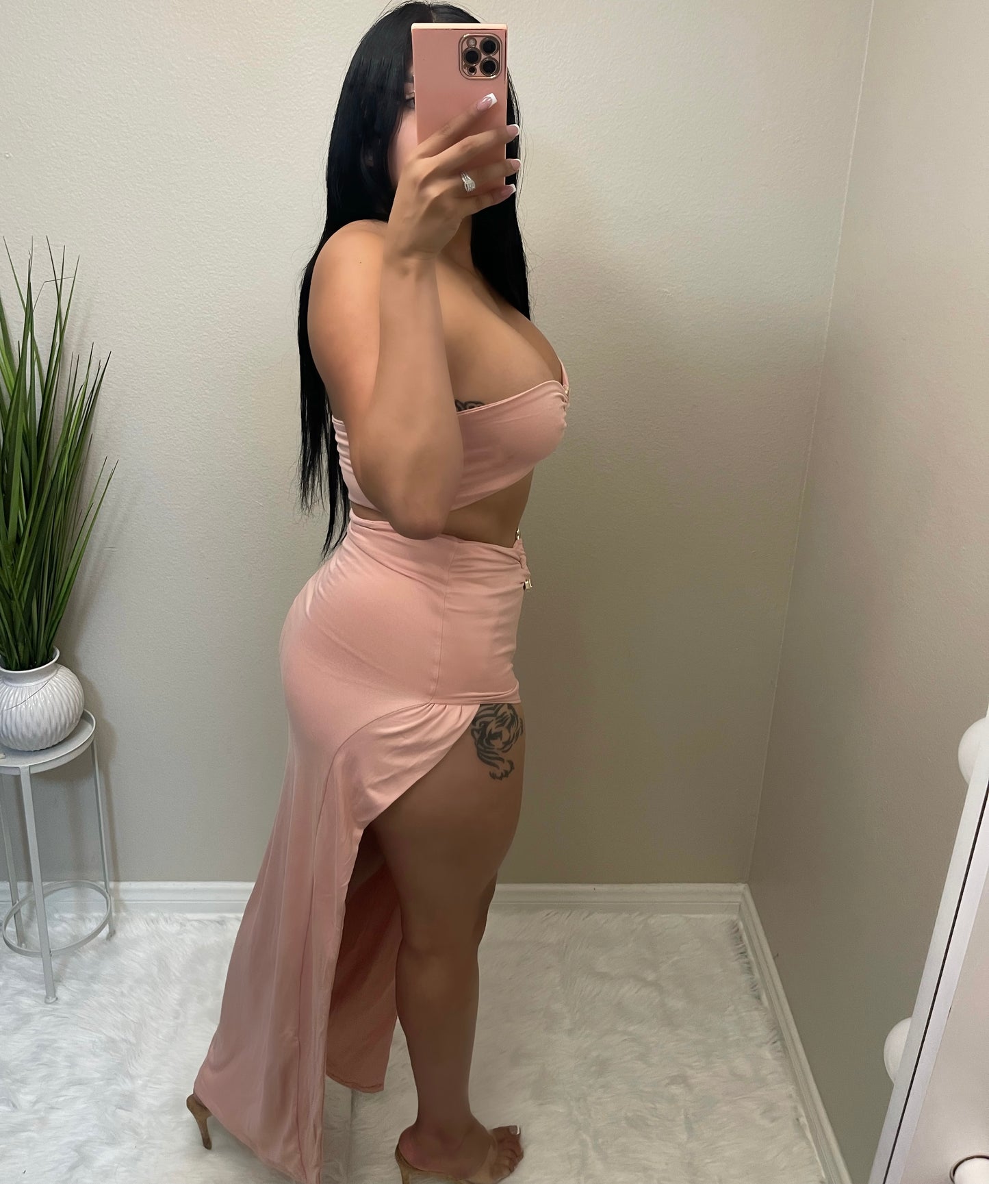 Money Loves Me 2 Piece (Soft Pink)