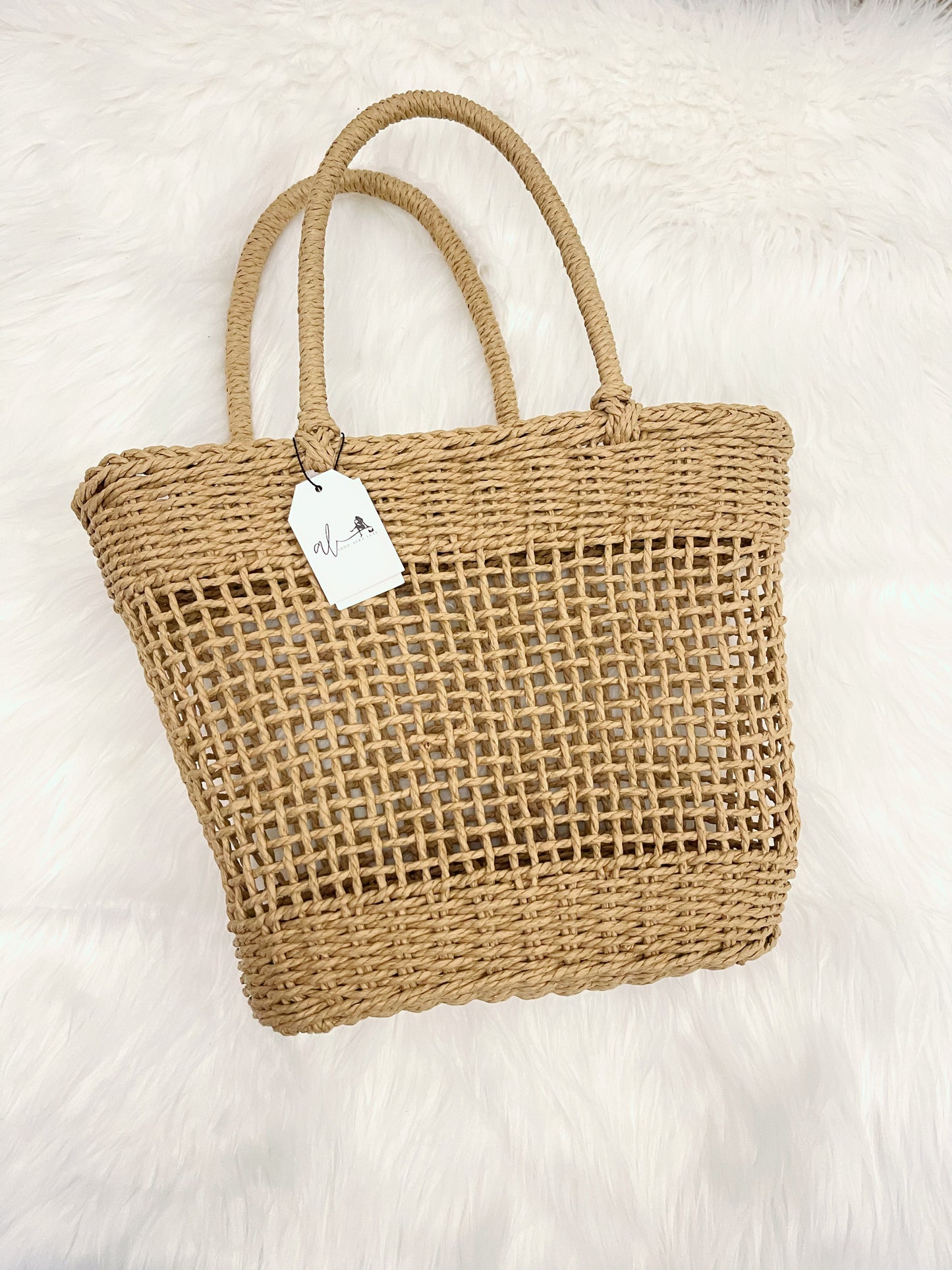 Straw Tote Bag