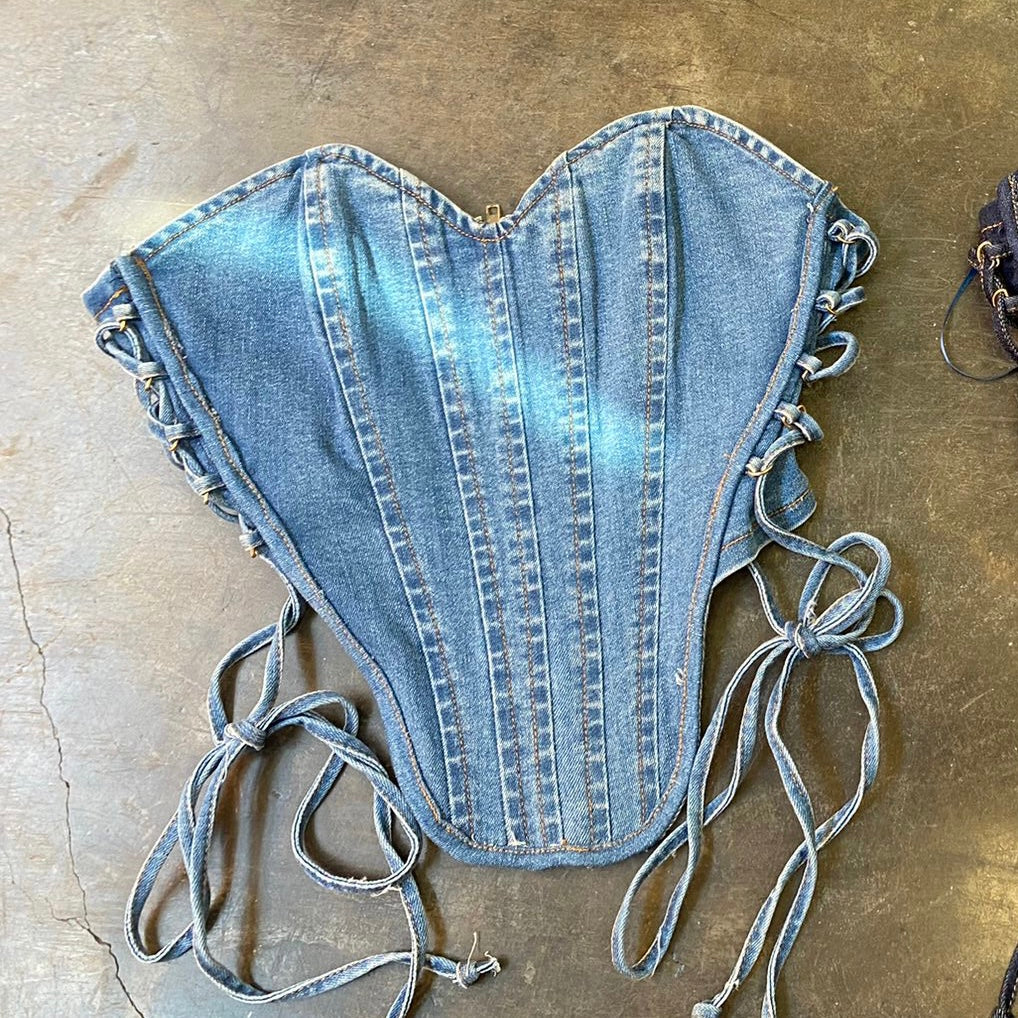 Baddie Corset (Denim)