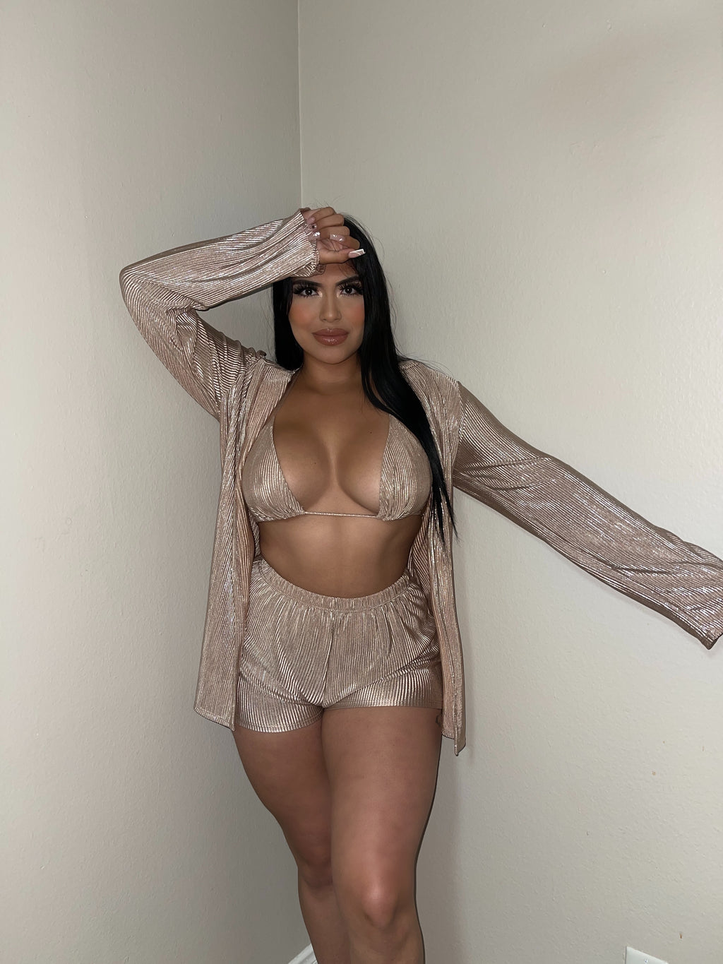 Miss Baby 3 Piece Set (Rose Gold)