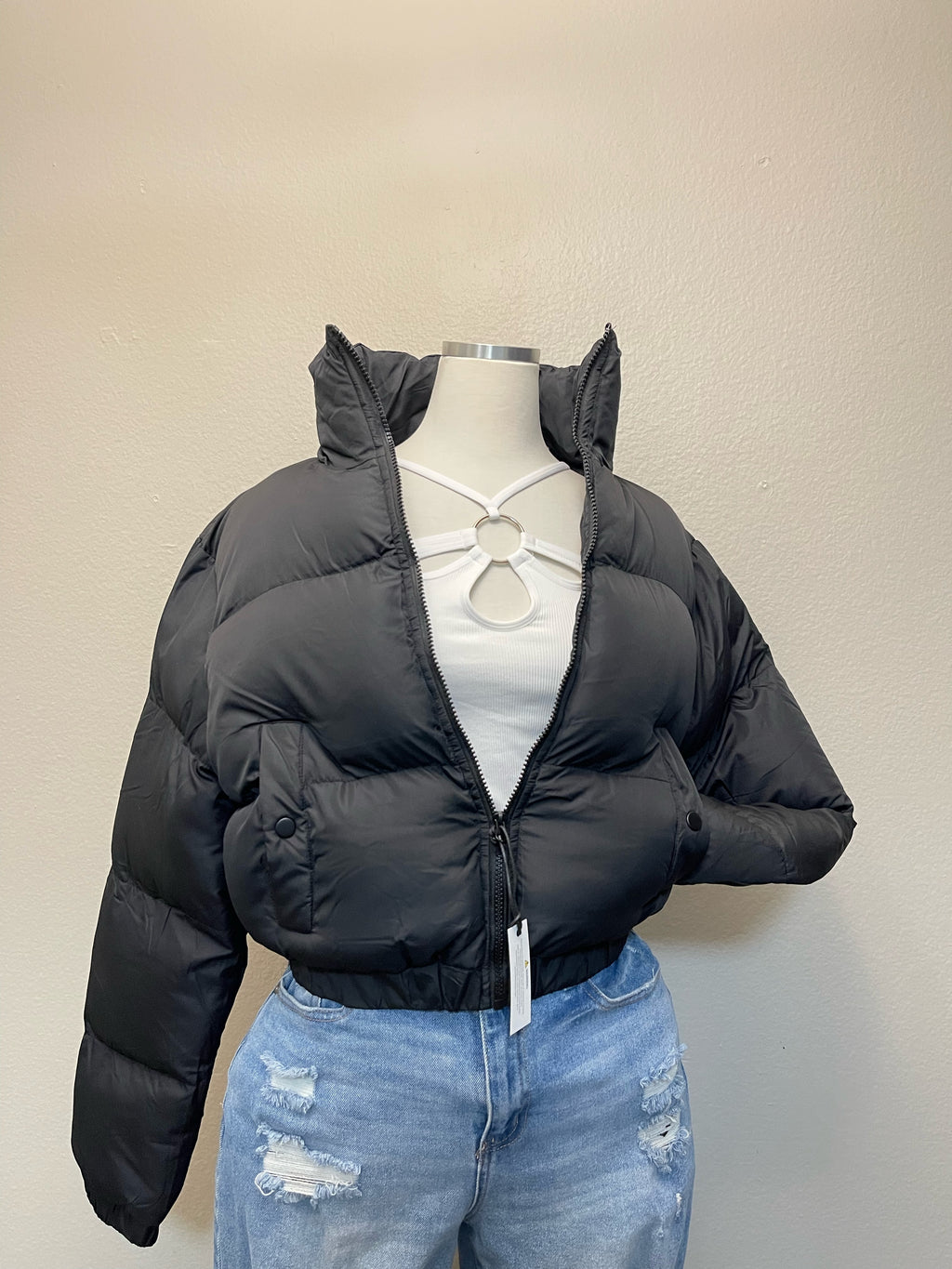 Velia Puffer Jacket (Black)