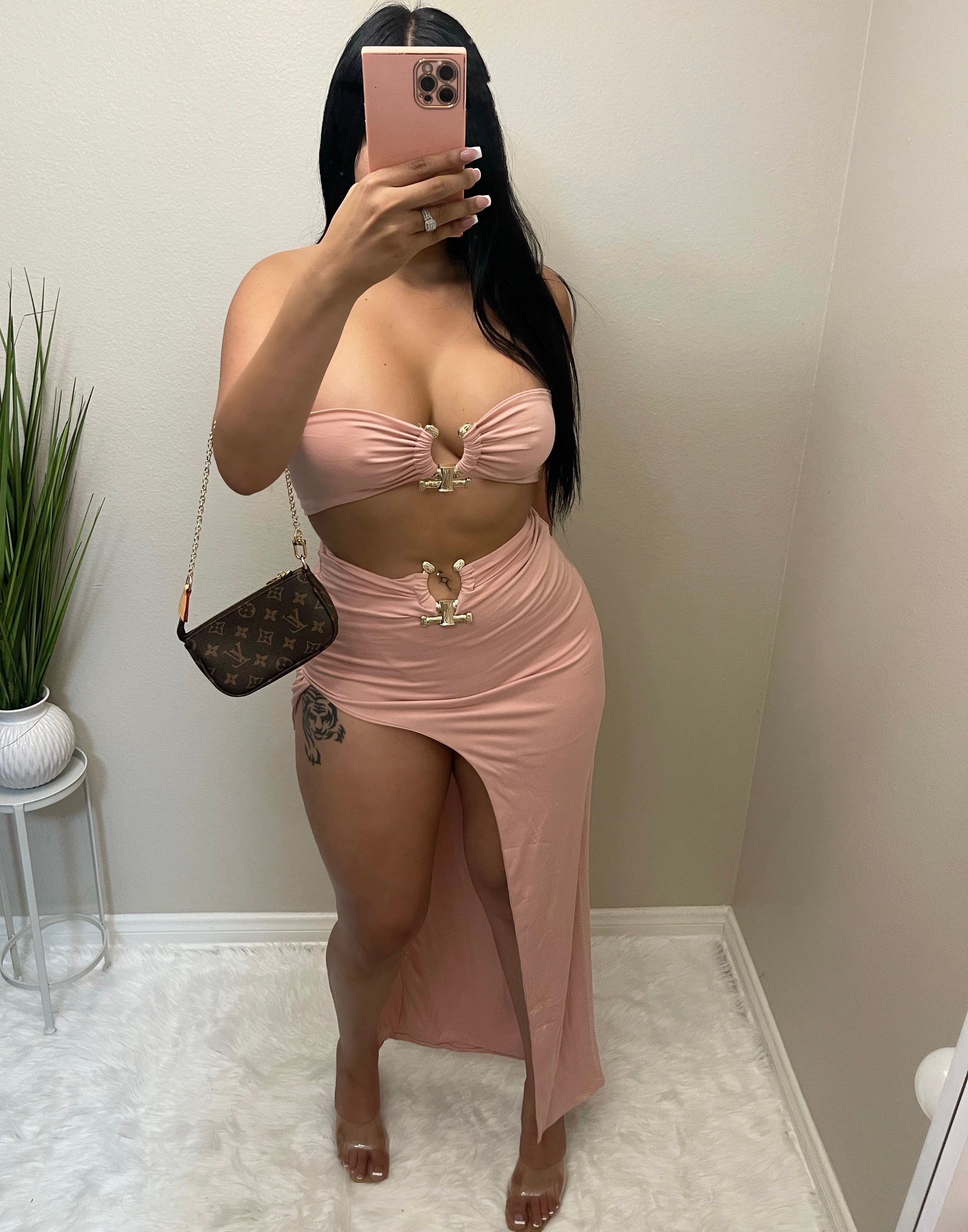 Money Loves Me 2 Piece (Soft Pink)