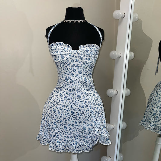 Baby Brunch Dress (Blue/White)